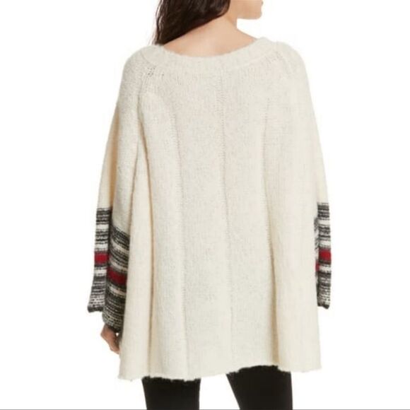 FREE PEOPLE Last Rose Alpaca Oversized Sweater L - Picture 6 of 10